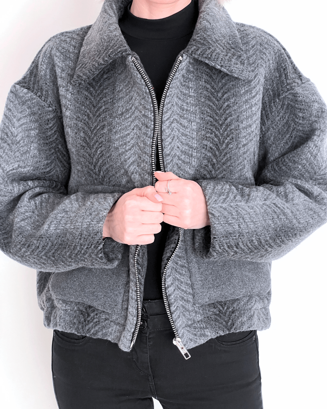Wool Bomber Jacket BOOMBER - Image 6