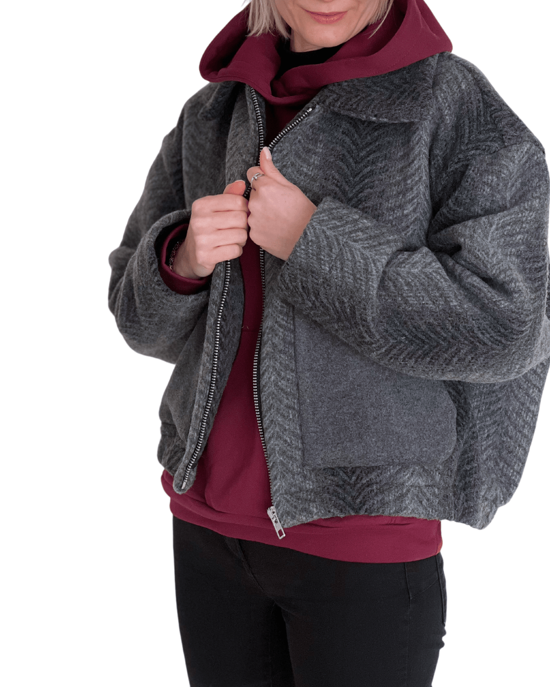 Wool Bomber Jacket BOOMBER - Image 3