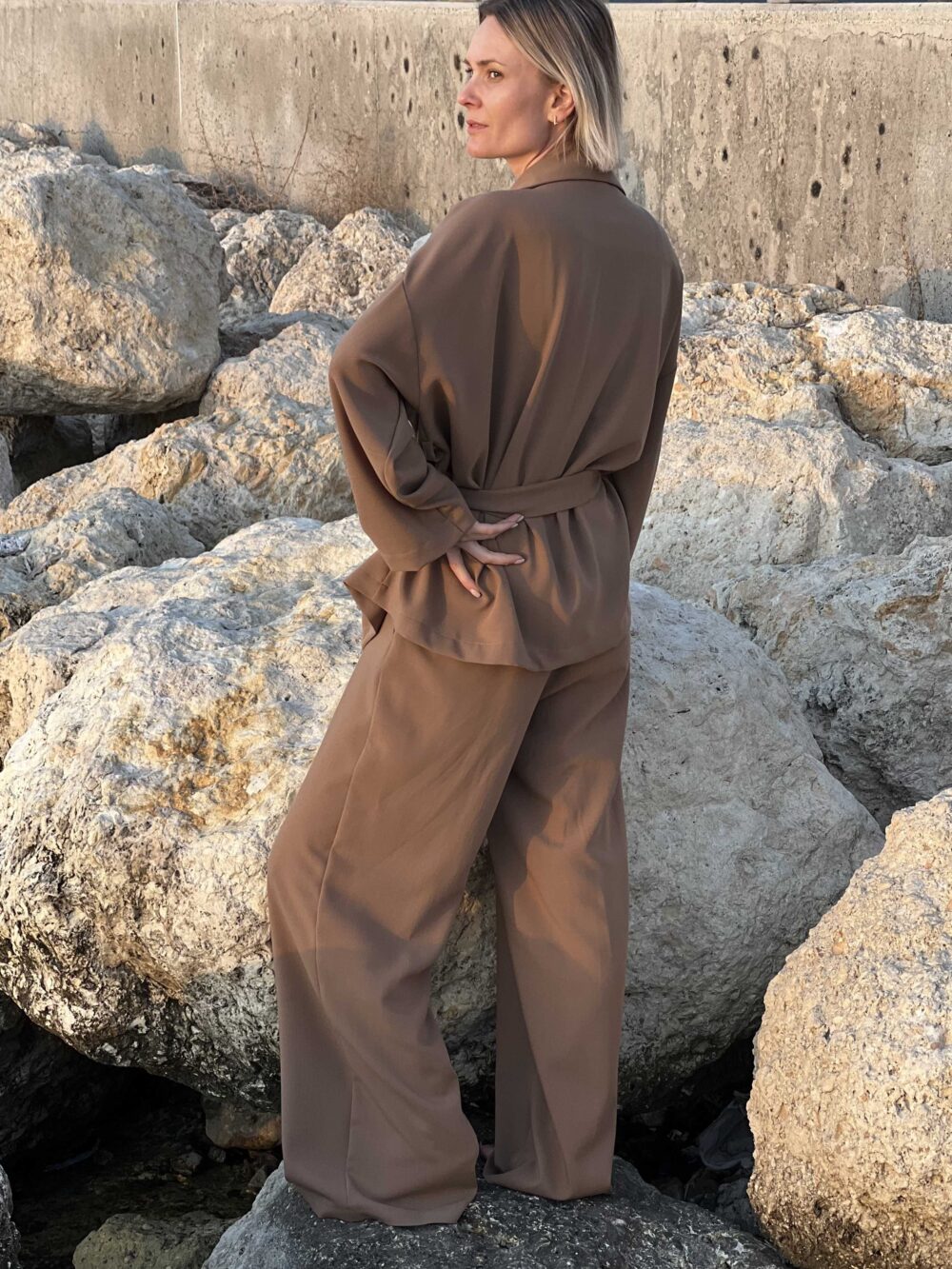 Set Kimono und Hose LORDY (Rohzucker)