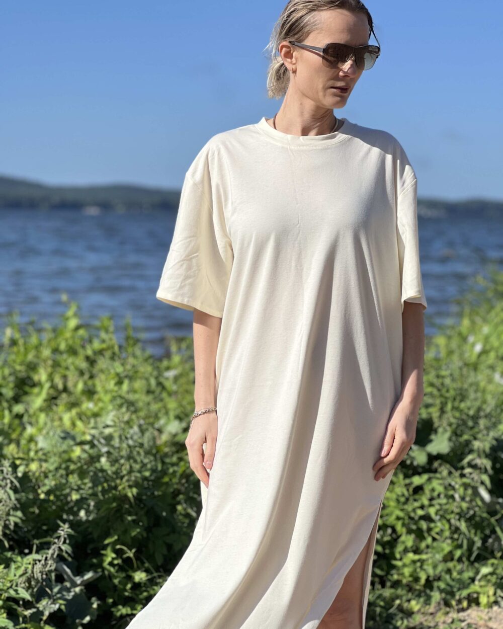 sukienka FREYA z organicznej bawełny BORDOWA