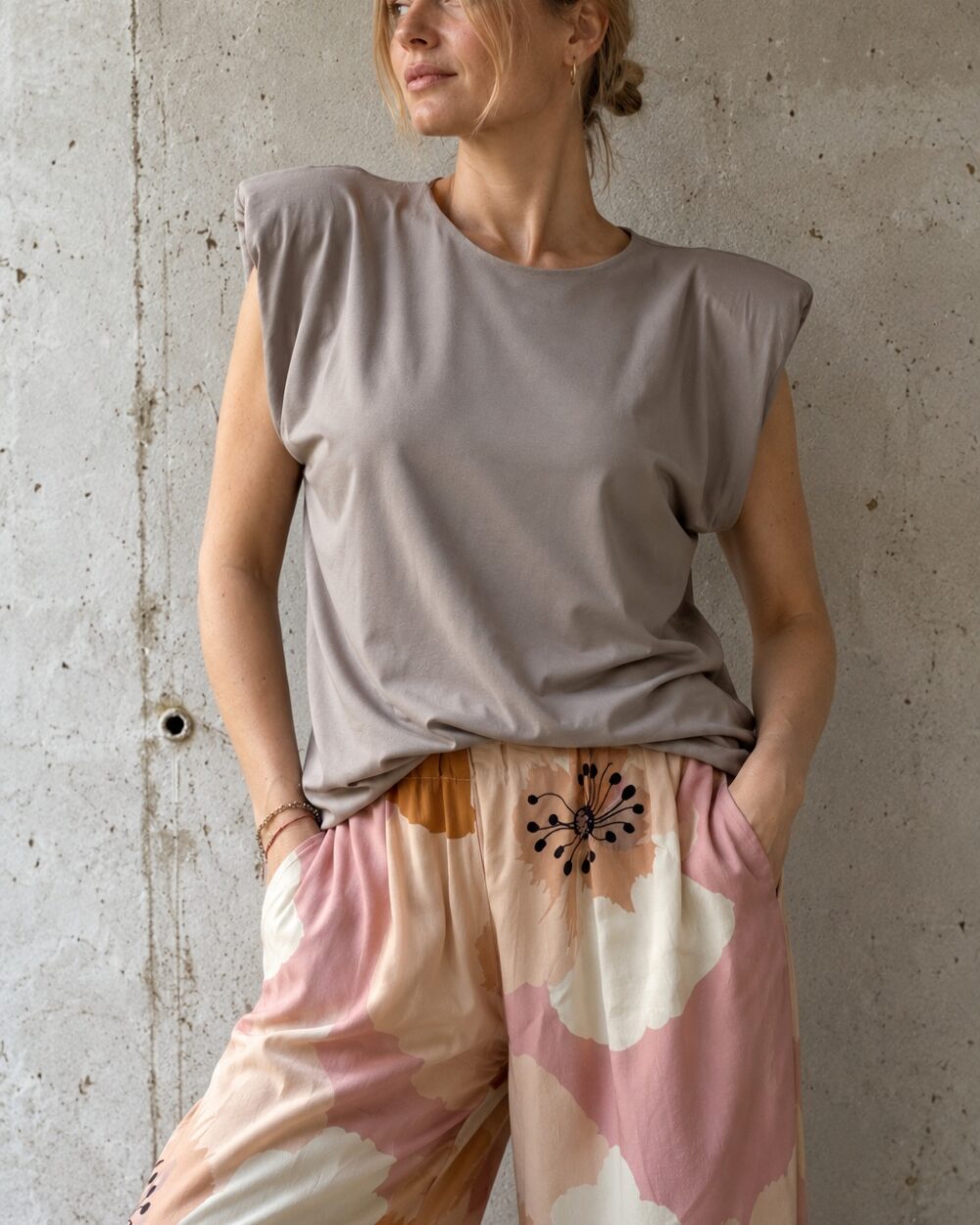 bluzka BOXY taupe